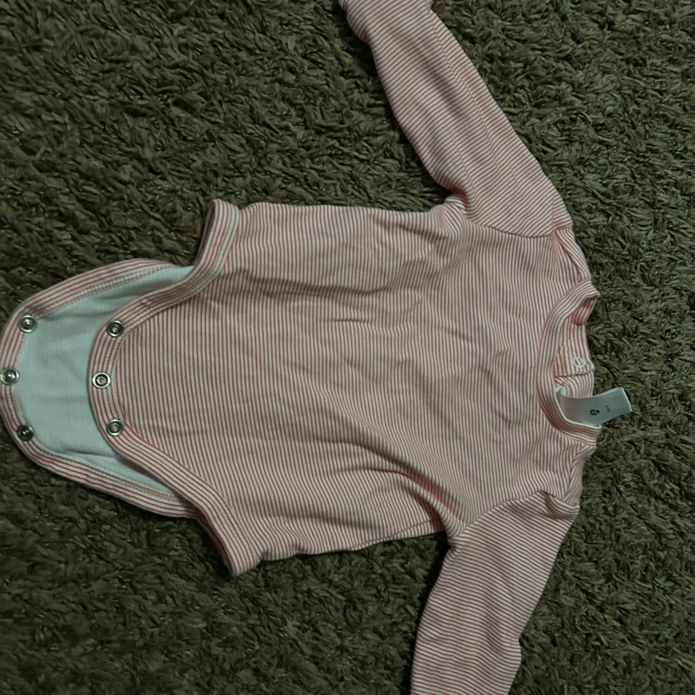 Disney Pink and White onesie with Snap Closures